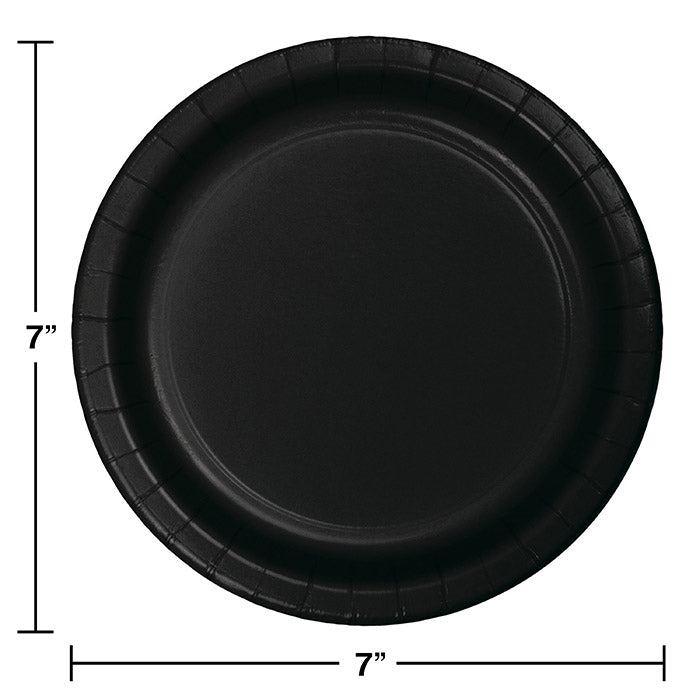 Bulk Black Velvet Value Friendly Paper Dessert Plates (96 per Case)