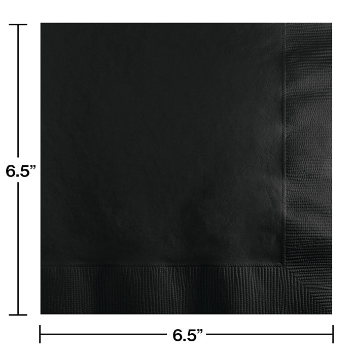 Bulk Black Velvet Luncheon Napkins 3 ply (500 per Case)