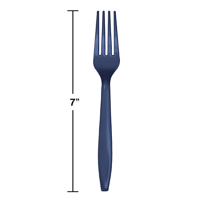 Bulk Navy Bulk Plastic Forks (600 per Case)