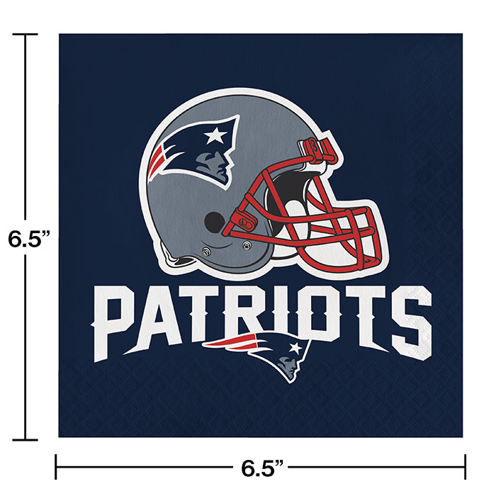 Bulk New England Patriots Luncheon Napkins (192 per Case)