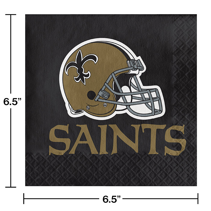 Bulk New Orleans Saints Luncheon Napkins (192 per Case)