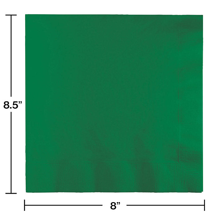 Bulk Emerald Green Dinner Napkins 3 Ply (250 per Case)