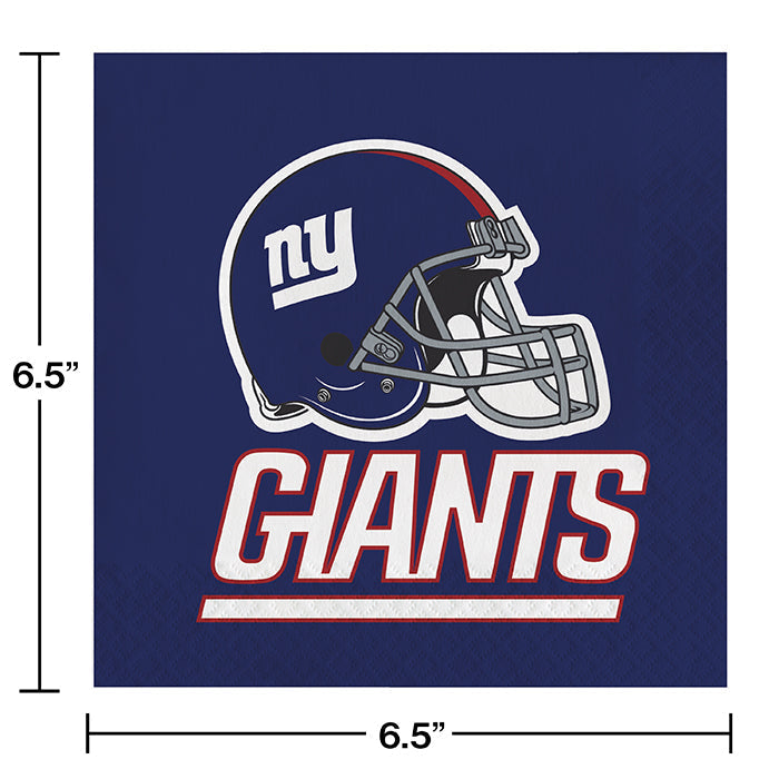 Bulk New York Giants Luncheon Napkins (192 per Case)