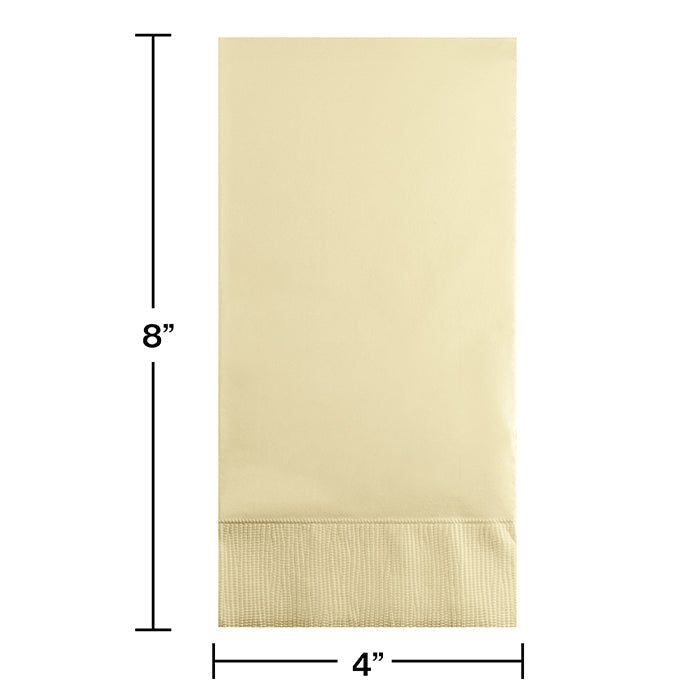 Bulk Ivory 3 Ply Guest Towels (192 per Case)