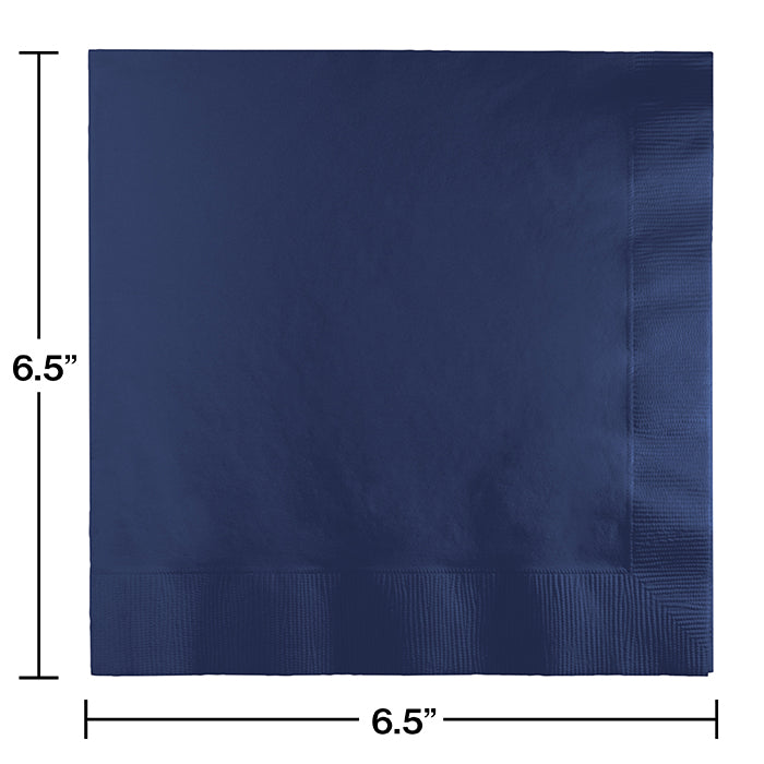 Bulk Navy Blue Luncheon Napkins 3 ply (500 per Case)