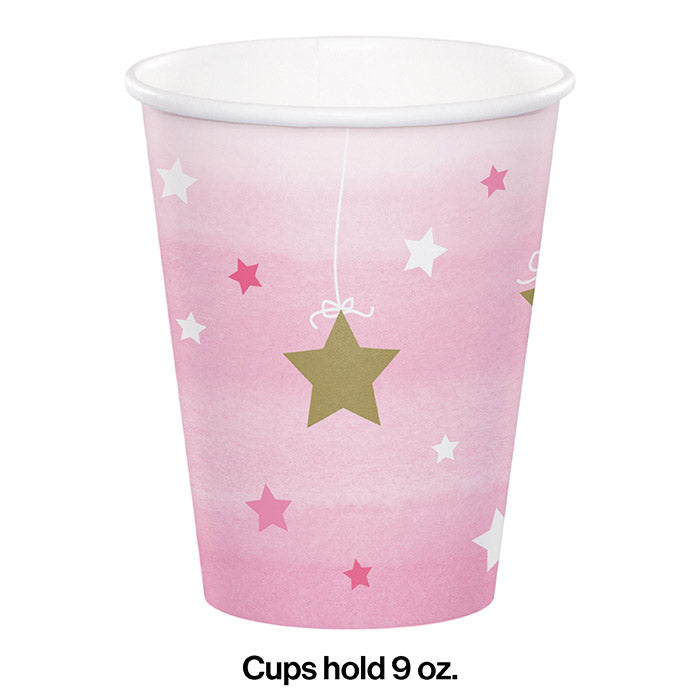 Bulk One Little Star Girl 9 oz Paper Cups (96 per Case)