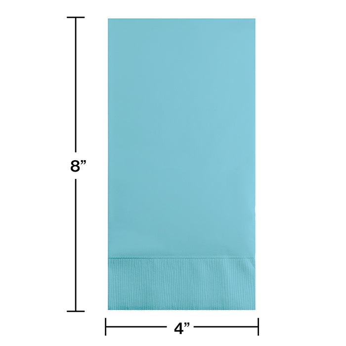 Bulk Pastel Blue 3 Ply Guest Towels (192 per Case)