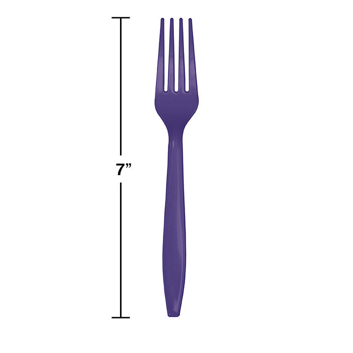 Bulk Purple Bulk Plastic Forks (600 per Case)