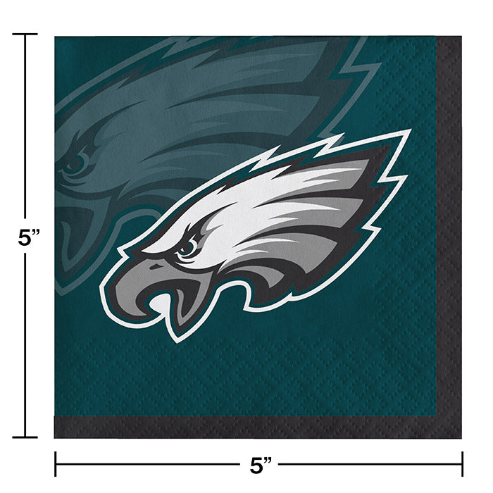 Bulk Philadelphia Eagles Beverage Napkins (192 per Case)