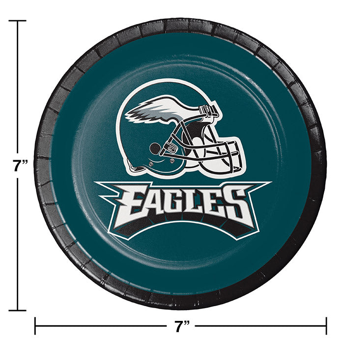 Bulk Philadelphia Eagles Paper Dessert Plates (96 per Case)