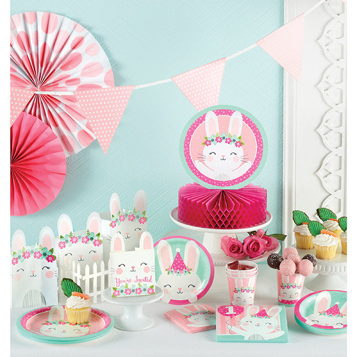 Bulk Bunny Party Paper Dessert Plates (96 per Case)