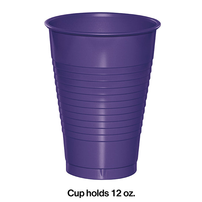 Bulk Purple 12 oz Plastic Cups (240 per Case)