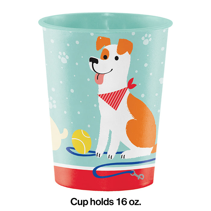 Bulk Dog Party 16 oz Plastic Favor Cups (12 per Case)