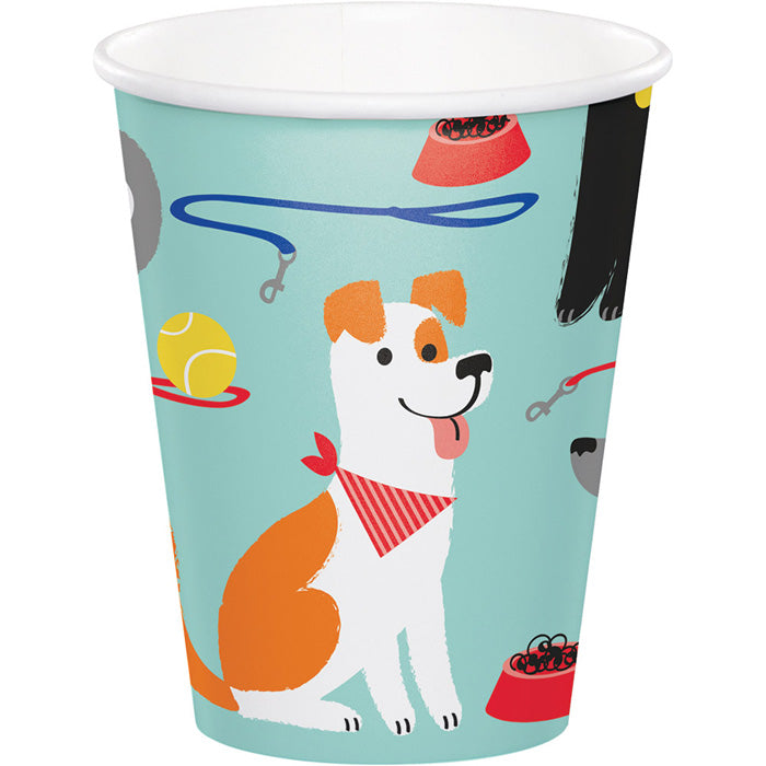 Bulk Dog Party 9 oz Paper Cups (96 per Case)