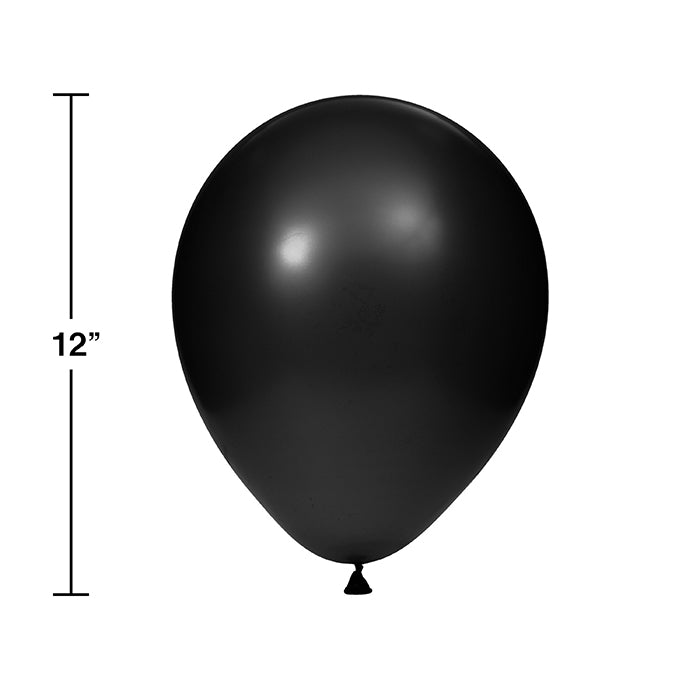 Bulk Black Latex Balloons (180 per Case)