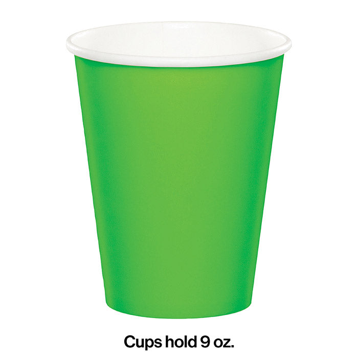 Bulk Fresh Lime 9 oz Hot & Cold Paper Cups (240 per Case)