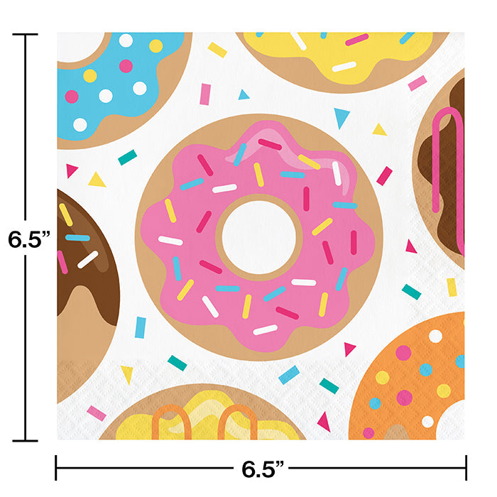 Bulk Donut Time Luncheon Napkins (192 per Case)