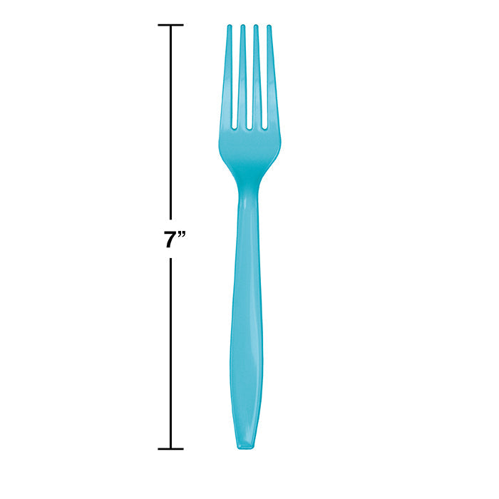 Bulk Bermuda Blue Plastic Forks (288 per Case)