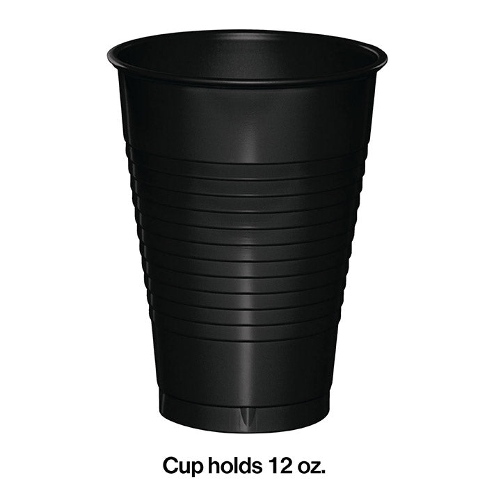 Bulk Black Velvet 12 oz Plastic Cups (240 per Case)