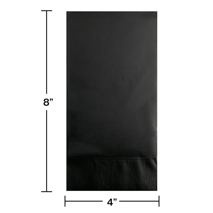 Bulk Black Velvet 3 Ply Guest Towels (192 per Case)