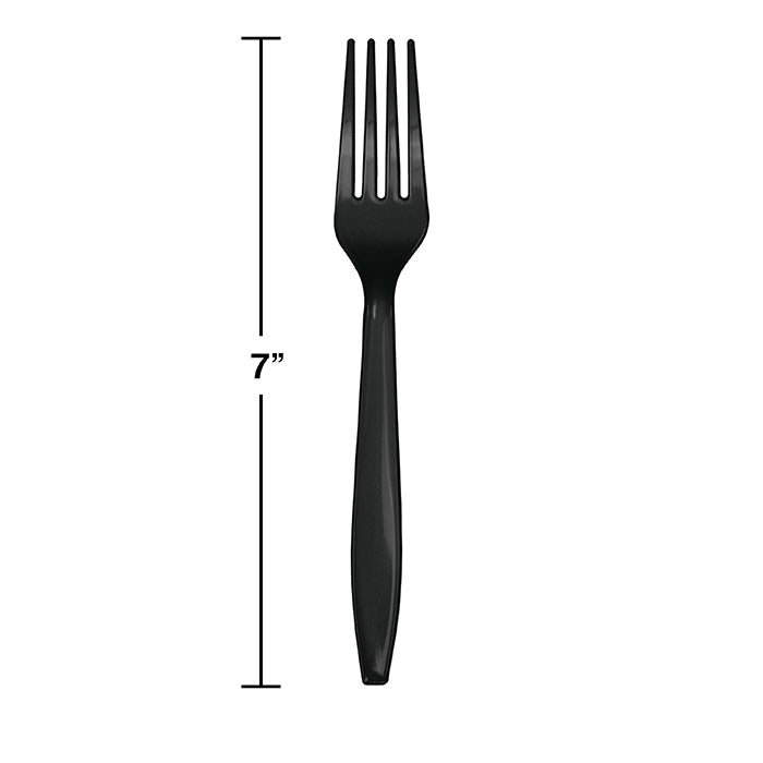 Bulk Black Velvet Bulk Plastic Forks (600 per Case)