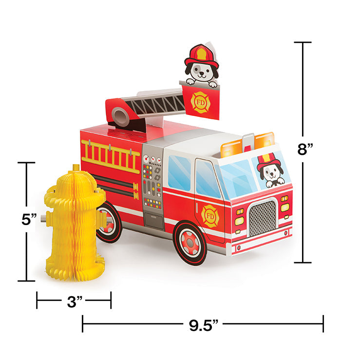 Bulk Fire Truck Centerpieces (6 per Case)