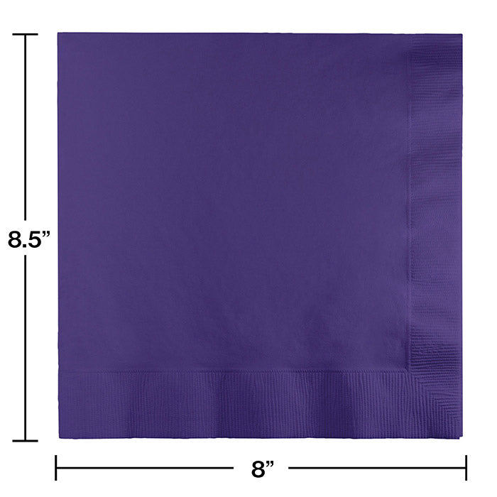 Bulk Purple Dinner Napkins 3 Ply (250 per Case)