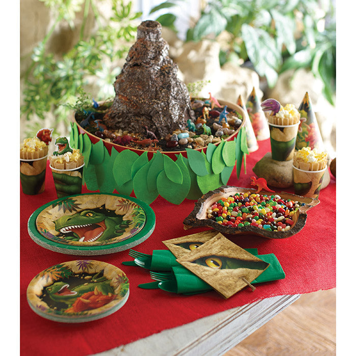 Bulk Dino Blast Paper Dessert Plates (96 per Case)