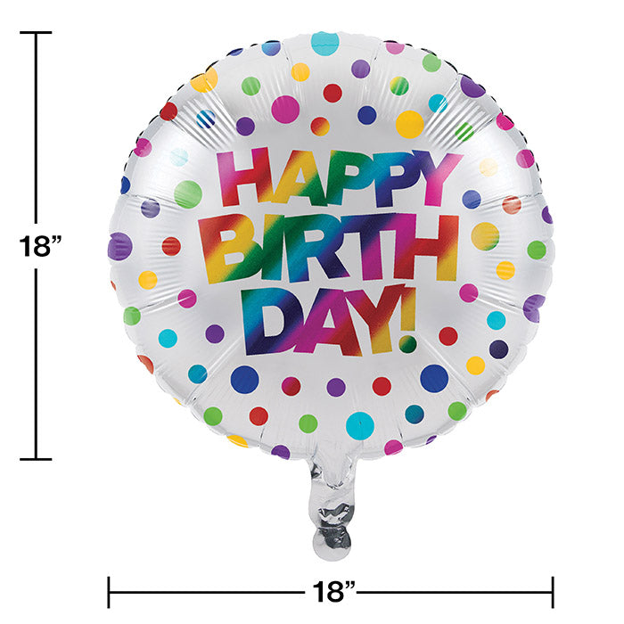 Bulk Rainbow Foil Mylar Balloons (10 per Case)