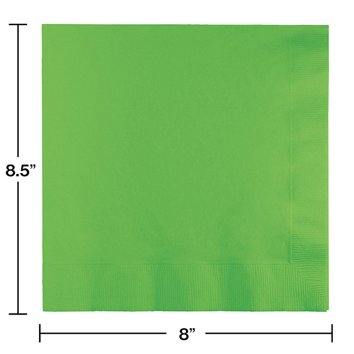 Bulk Fresh Lime Green Dinner Napkins 3 Ply (250 per Case)