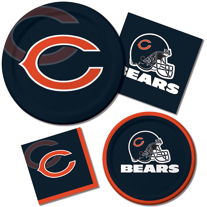 Bulk Chicago Bears Paper Dessert Plates (96 per Case)