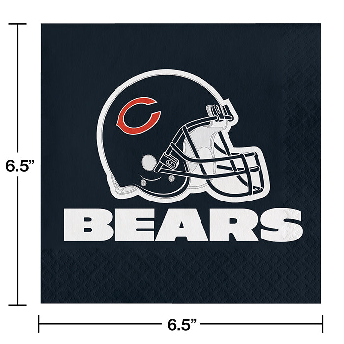 Bulk Chicago Bears Luncheon Napkins (192 per Case)