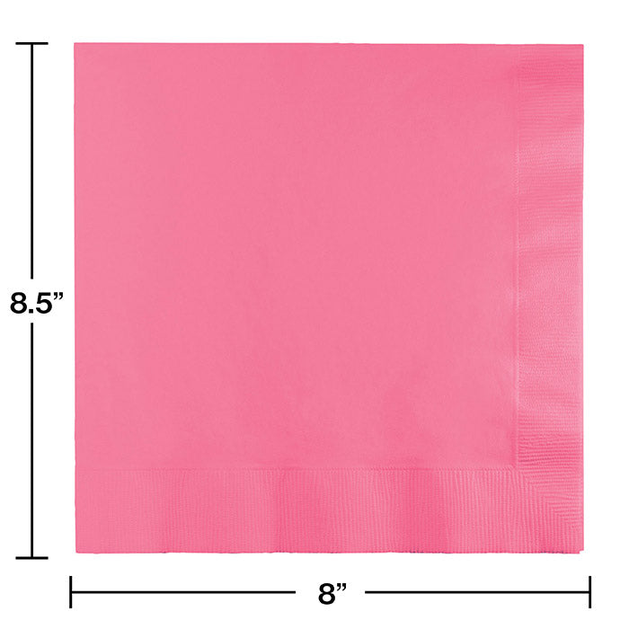 Bulk Candy Pink Dinner Napkins 3 Ply (250 per Case)