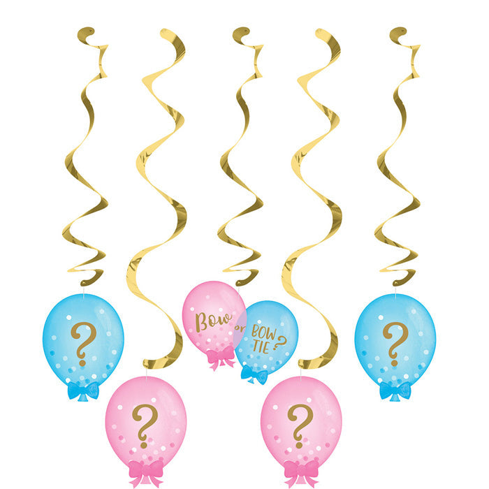 Bulk Gender Reveal Balloons Dizzy Danglers (30 per Case)