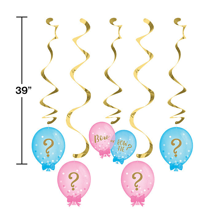 Bulk Gender Reveal Balloons Dizzy Danglers (30 per Case)