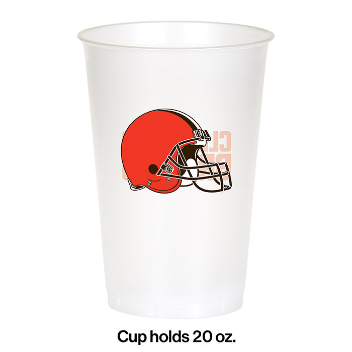 Bulk Cleveland Browns 20 oz Plastic Cups (96 per Case)