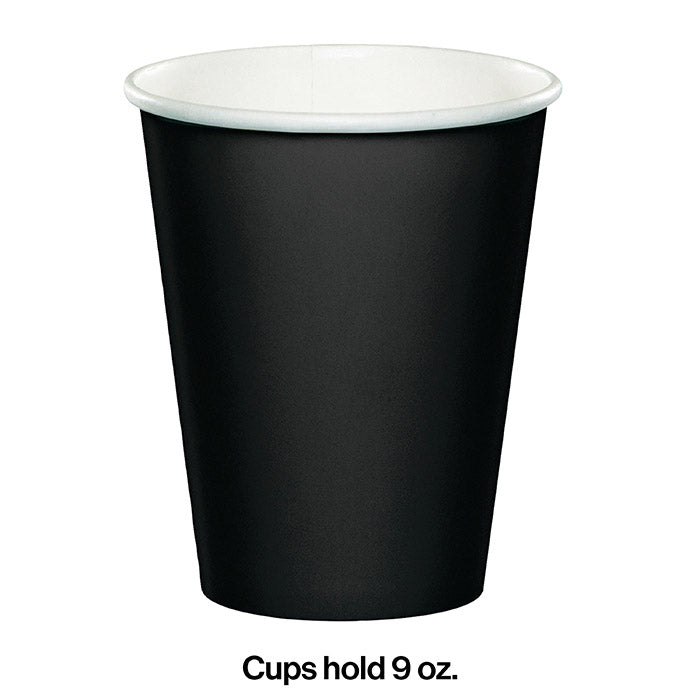 Bulk Black Velvet 9 oz Hot & Cold Paper Cups (240 per Case)