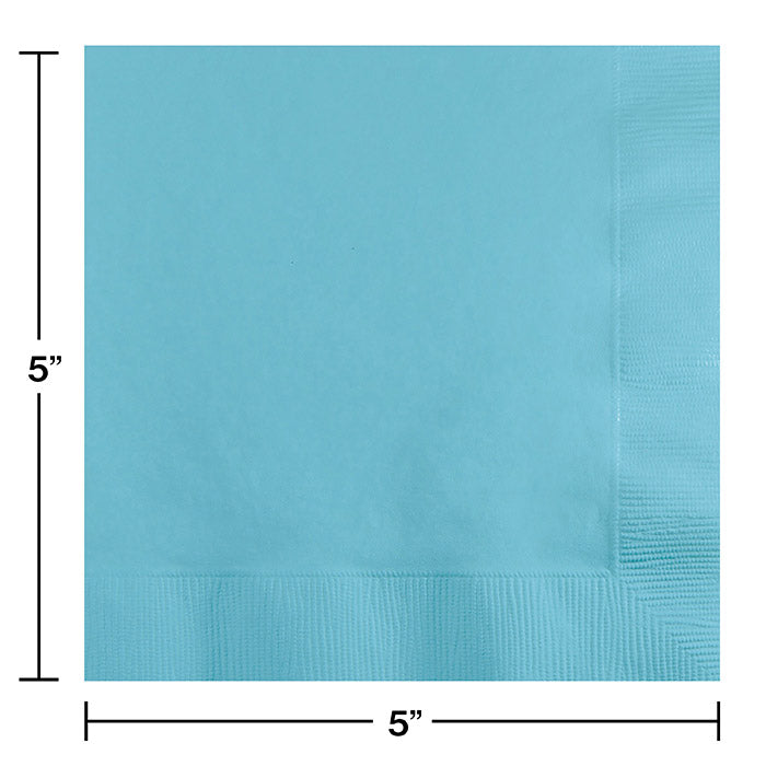 Bulk Pastel Blue Beverage Napkins 3 ply (500 per Case)