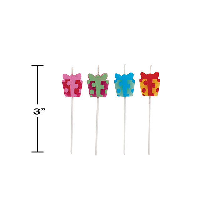 Bulk Present Shaped Pick Candles (48 per Case)