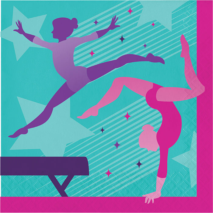 Bulk Gymnastics Party Luncheon Napkins (192 per Case)