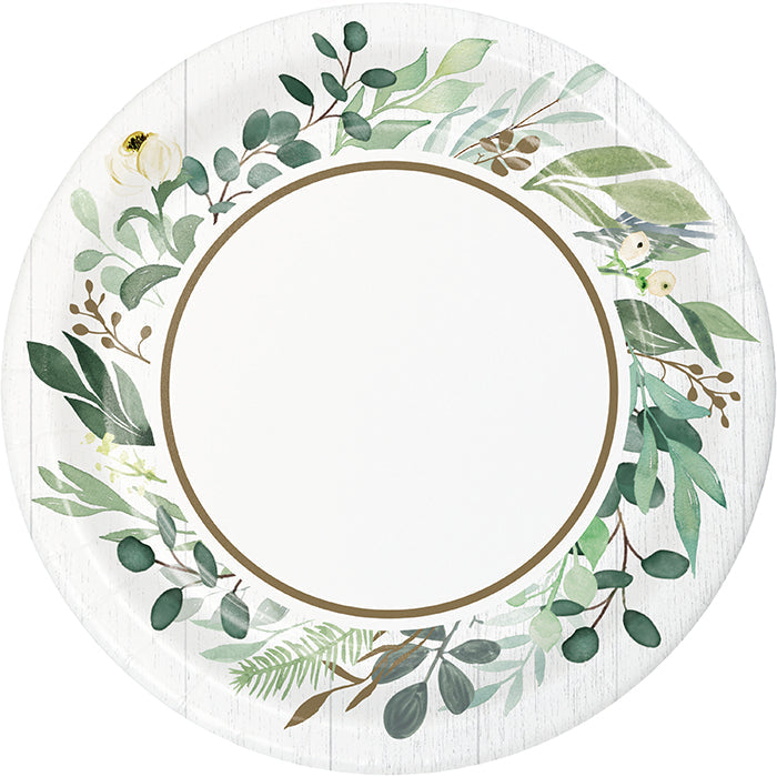 Bulk Eucalyptus Paper Dessert Plates (96 per Case)