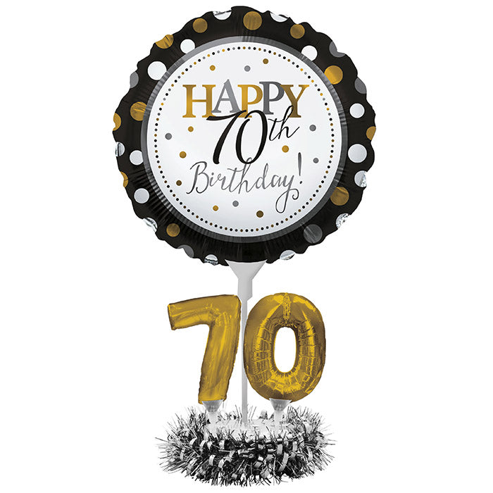 Bulk 70th Birthday Balloon Centerpiece Kits (4 per Case)