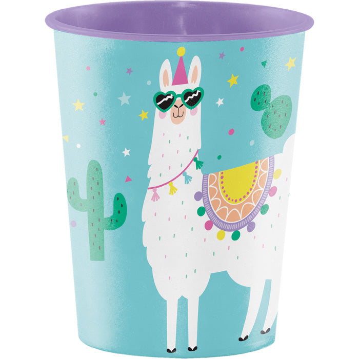 Bulk Llama Party 16 oz Plastic Cups (12 per Case)