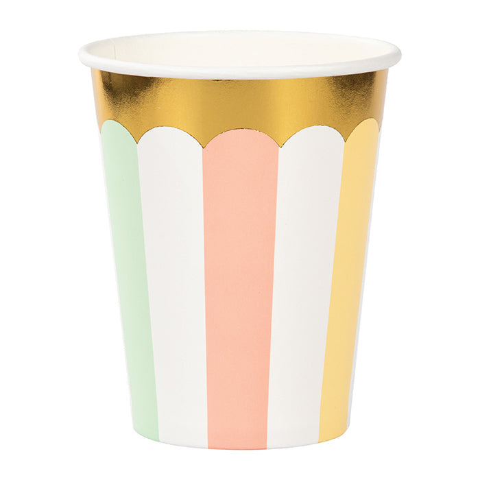 Bulk Pastel Celebrations Paper Cups (96 per Case)