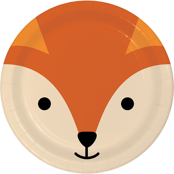 Bulk Fox Paper Dessert Plates (96 per Case)