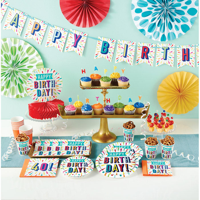 Bulk Birthday Burst 30 Luncheon Napkins (192 per Case)