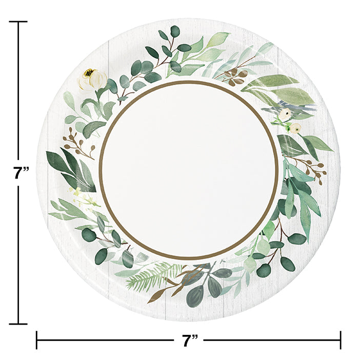 Bulk Eucalyptus Paper Dessert Plates (96 per Case)