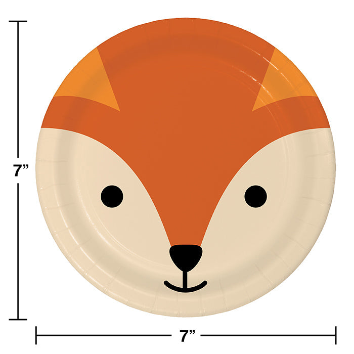 Bulk Fox Paper Dessert Plates (96 per Case)