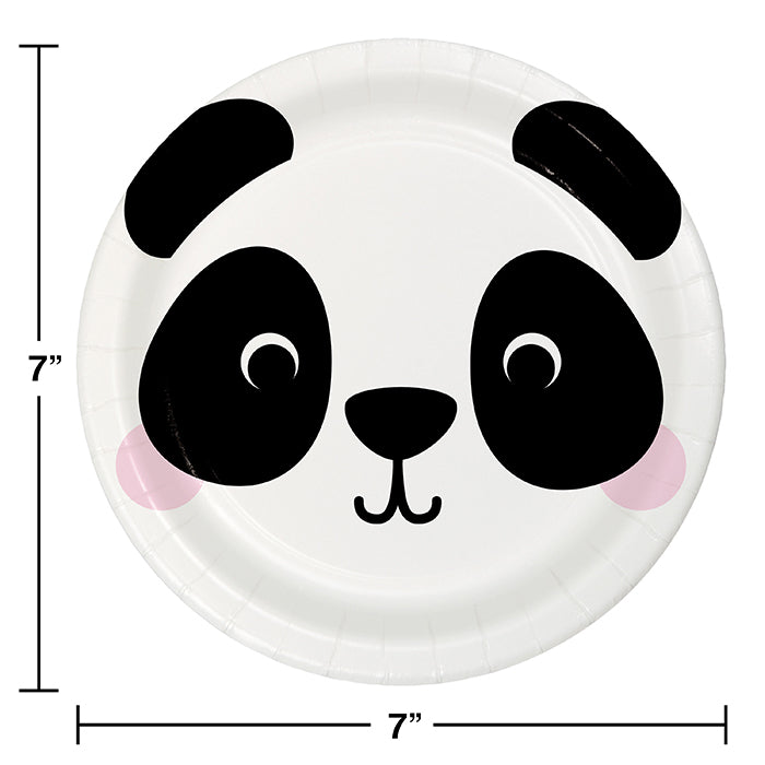 Bulk Panda Paper Dessert Plates (96 per Case)