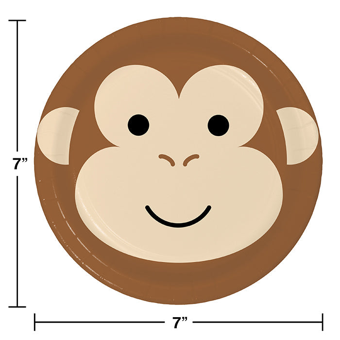 Bulk Monkey Paper Dessert Plates (96 per Case)